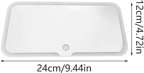 Kit de maquillaje para coche: bolsa de maquillaje + espejo de tocador para coche