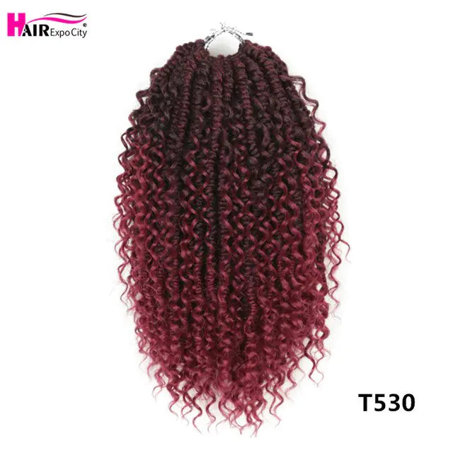 Extensiones de cabello con trenzas de diosa