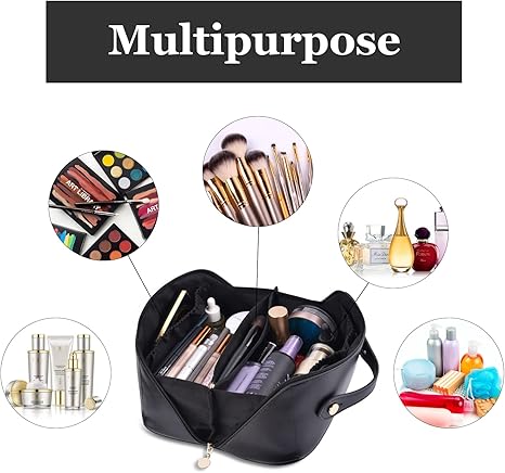 Kit de maquillaje para coche: bolsa de maquillaje + espejo de tocador para coche