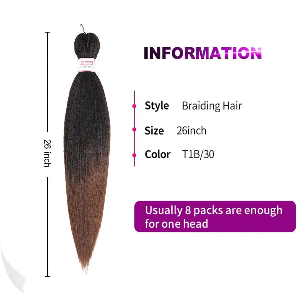 Extensiones de cabello trenzado retorcido preestirado Cabello de crochet