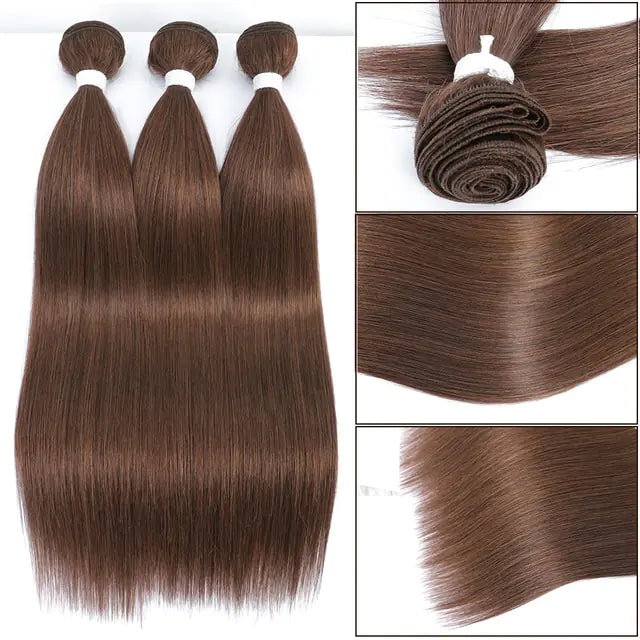 Extensiones de cabello liso