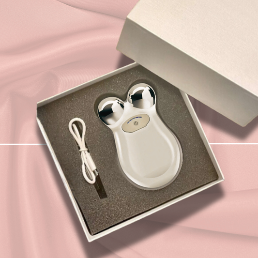Masajeador facial tonificador con microcorriente