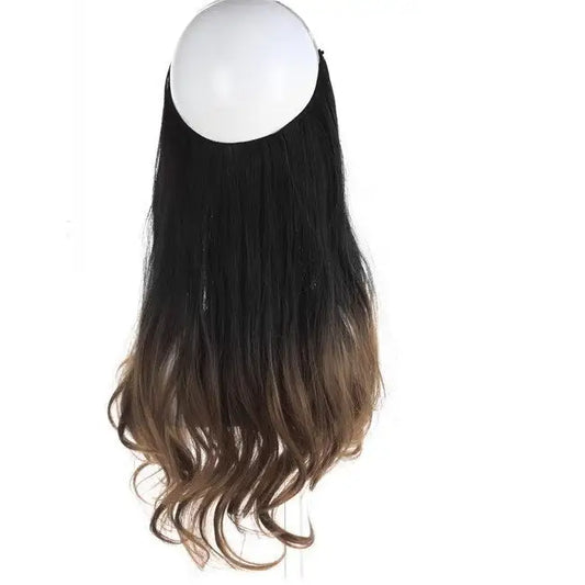 Extensión de cabello ondulado sedoso sin clip