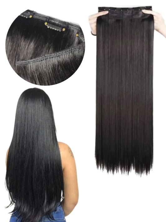 Extensión de cabello con fibra orgánica