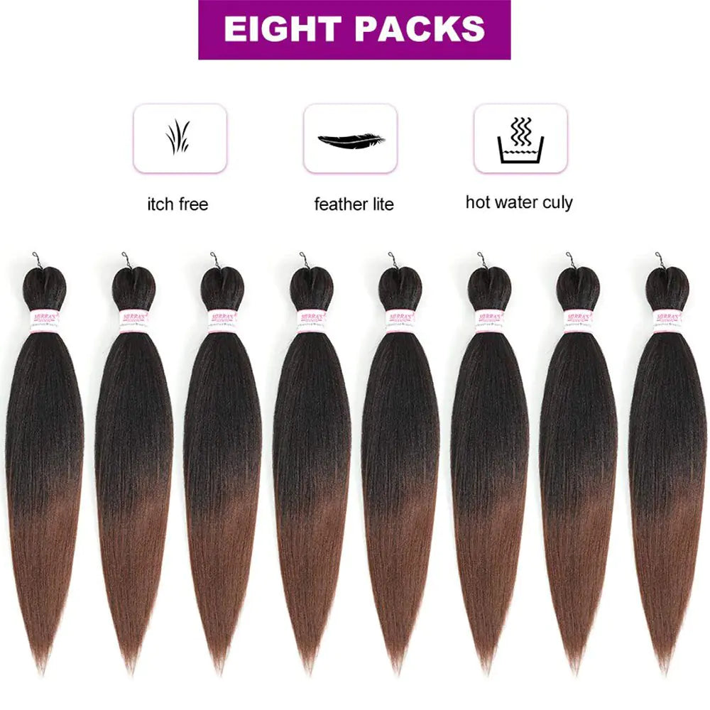 Extensiones de cabello trenzado retorcido preestirado Cabello de crochet