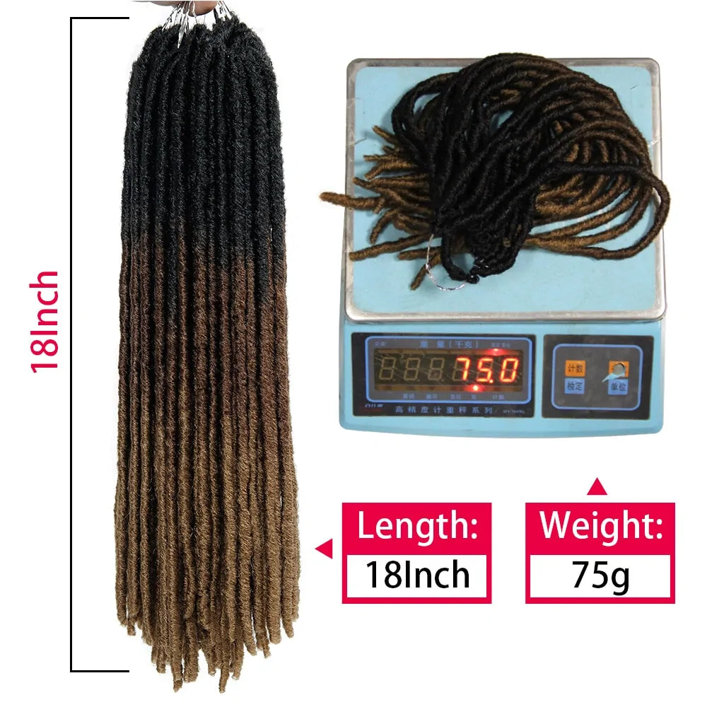 Extensiones de cabello con rastas sintéticas