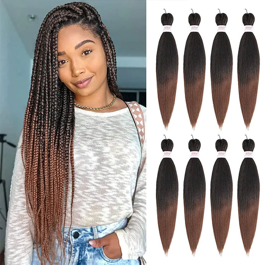 Extensiones de cabello trenzado retorcido preestirado Cabello de crochet