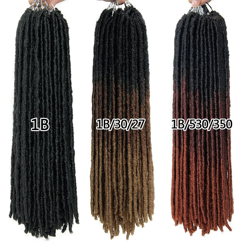 Extensiones de cabello con rastas sintéticas
