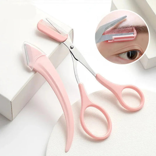 Tijeras para recortar cejas con peine