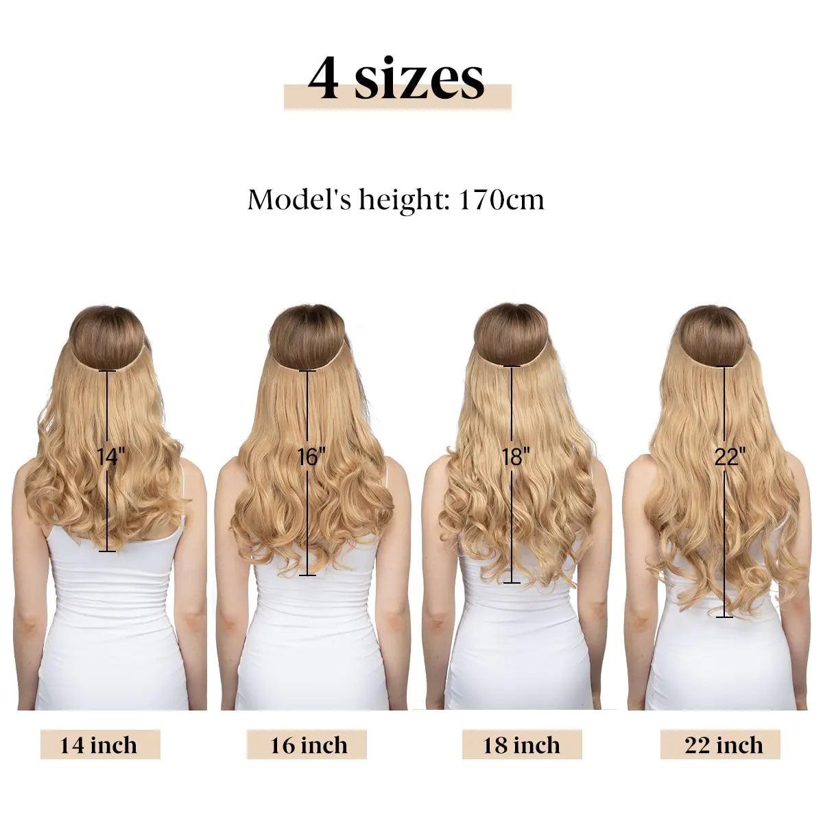 Synthetic No Clip Wave Hair Extensions