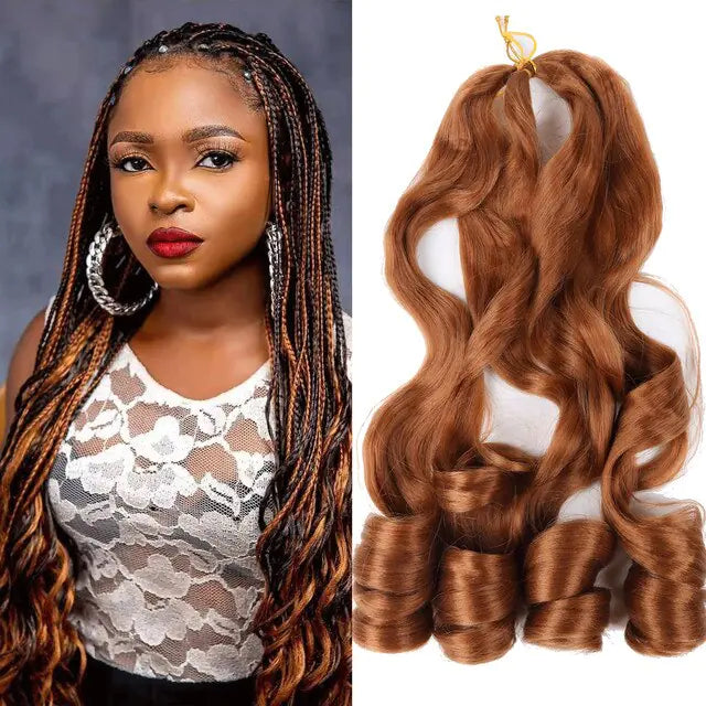 French Curl Braiding Synthetic Hair