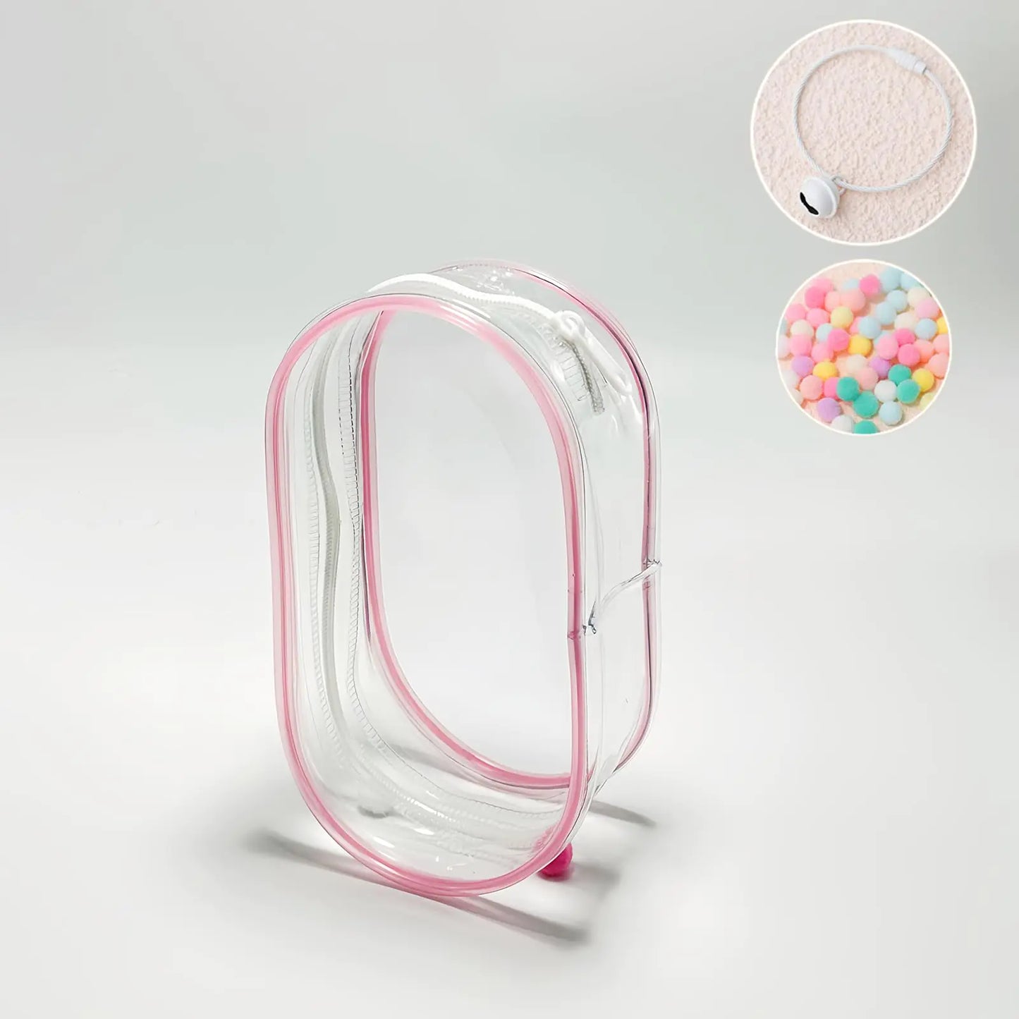 Labubu Doll Clear Cover - Pink Large