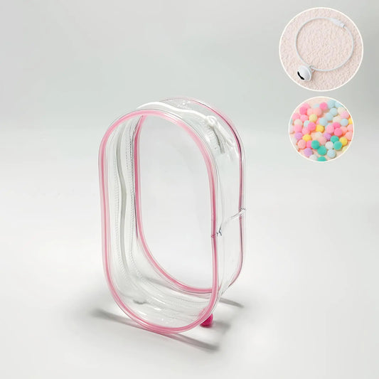 Labubu Doll Clear Cover - Pink Large