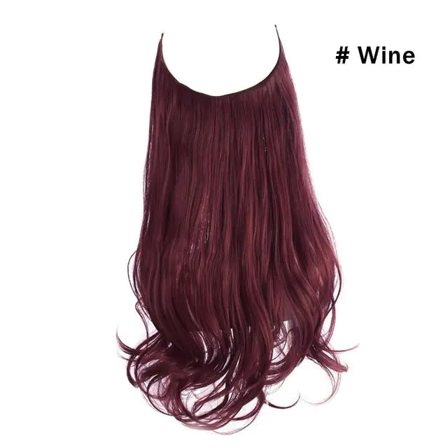 Ombre Wave Synthetic Hair Extensions with Fish Line